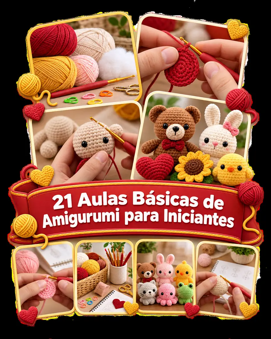 Bônus 1 — 21 Aulas Básicas de Amigurumi para Iniciantes